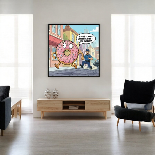 Digital Wall Art_ Stop! You're Under Arrest! I'm Hungry