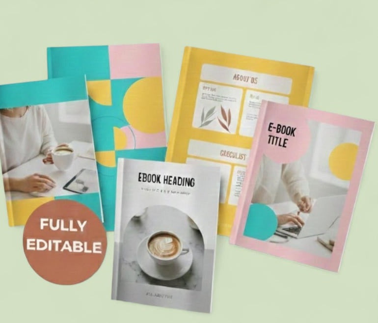 Digital Download E-book Template