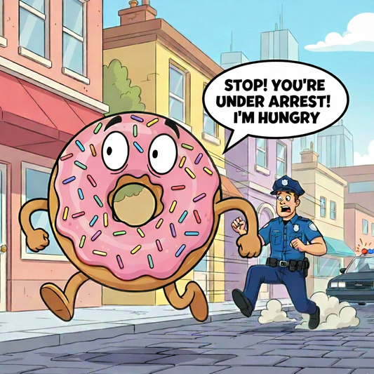 Digital Wall Art_ Stop! You're Under Arrest! I'm Hungry